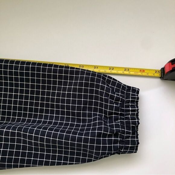 Catalina Navy & White Window Pane Check Full Zip Jacket Size Medium - Picture 10 of 10